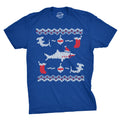 Shark Bite Ugly Christmas Sweater Men's T Shirt product image 1