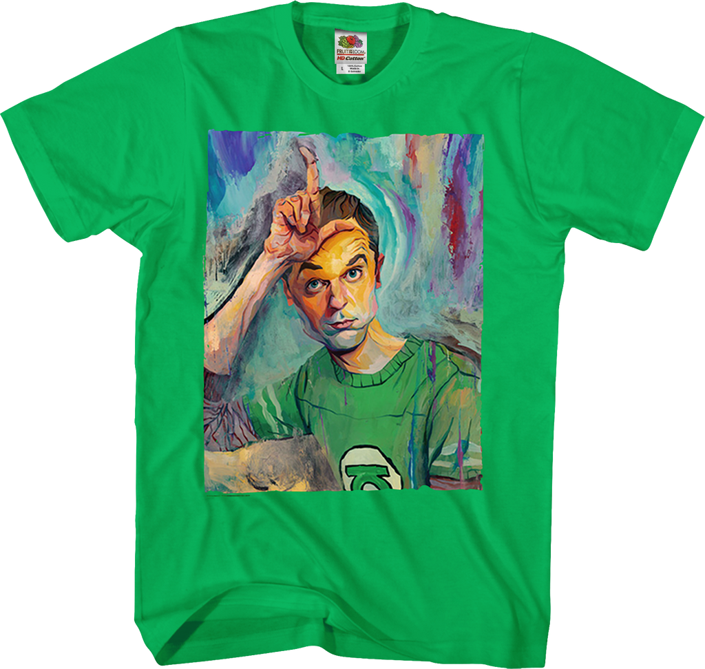 Sheldon Painting Big Bang Theory T-Shirt product image 1