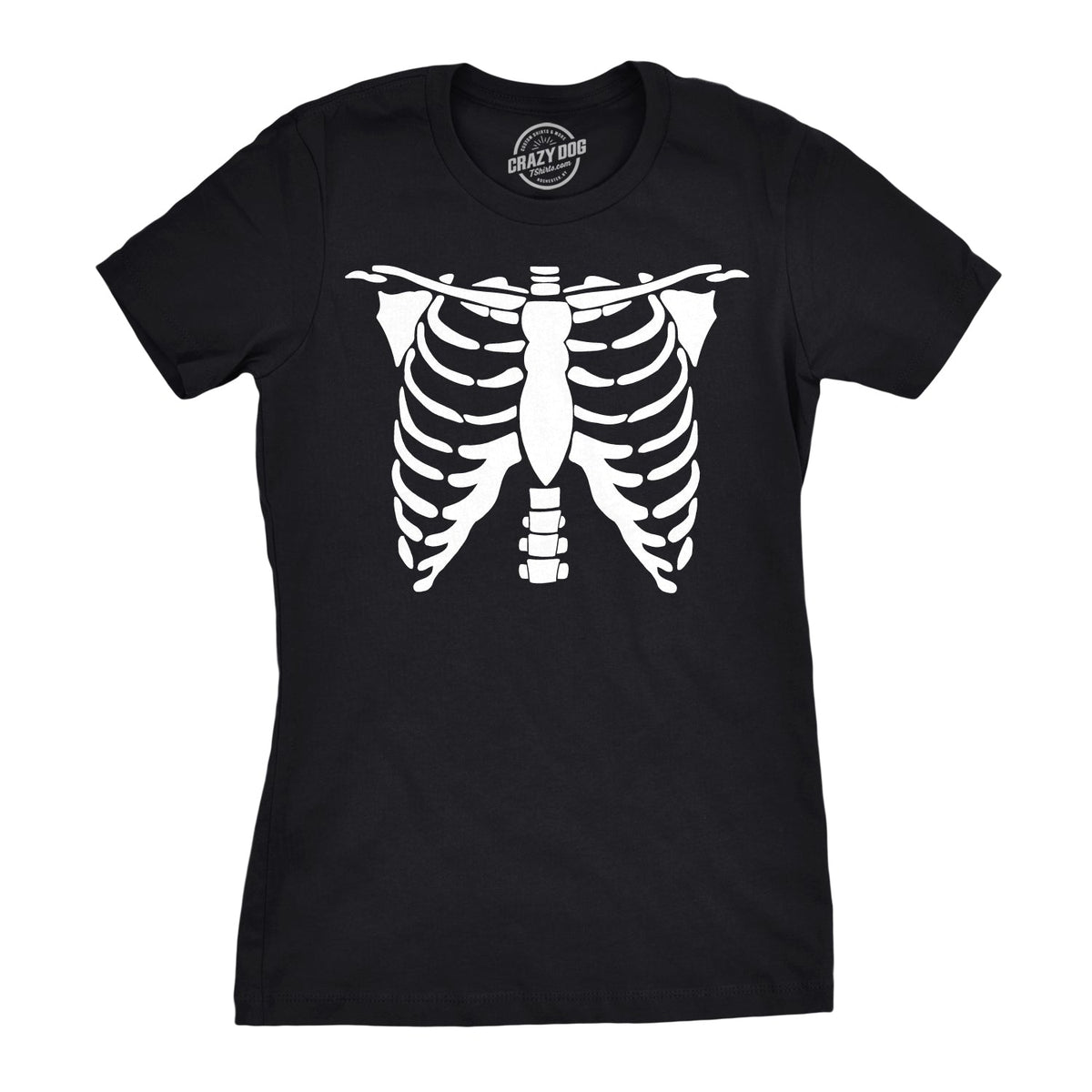 White Skeleton Rib Cage Women's T Shirt product image 1