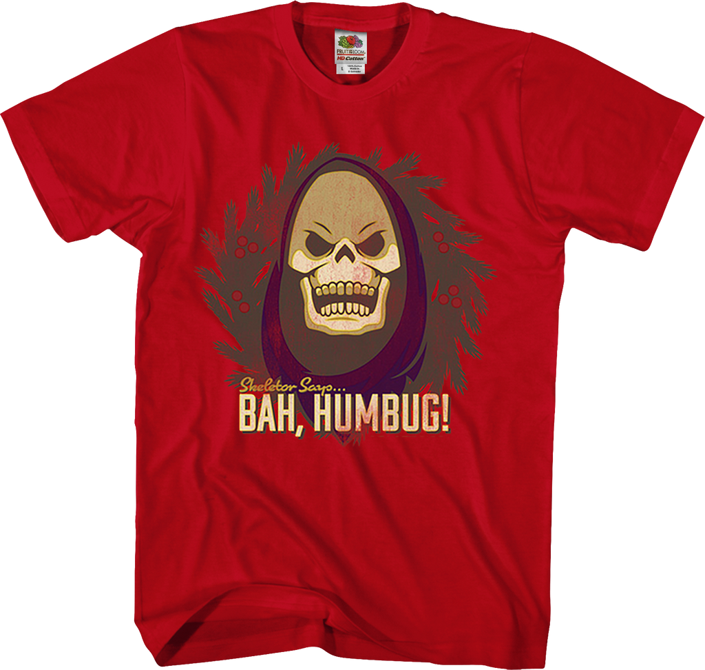 Skeletor Says Bah Humbug Masters of the Universe T-Shirt product image 1