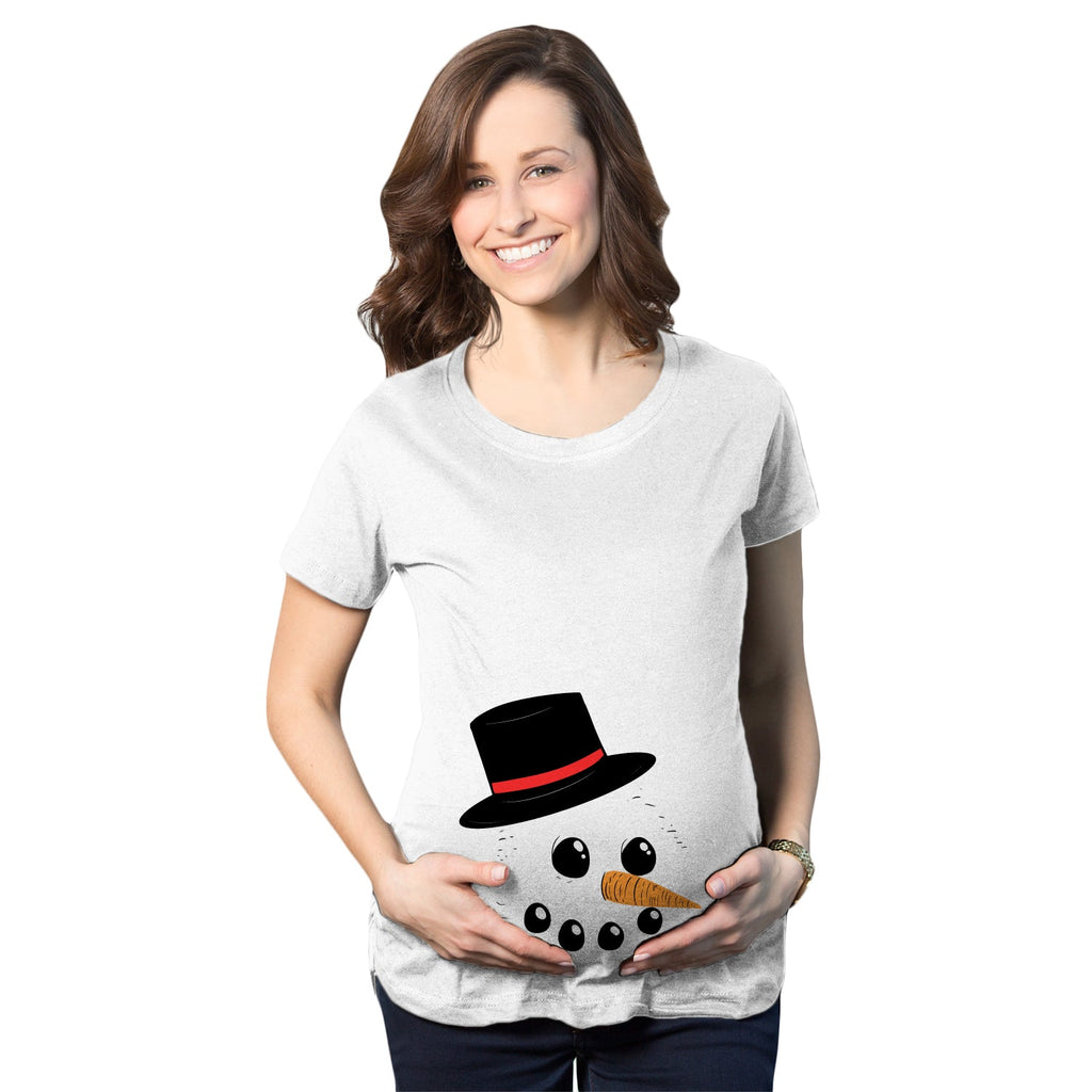Snowman Face Maternity T Shirt product image 1