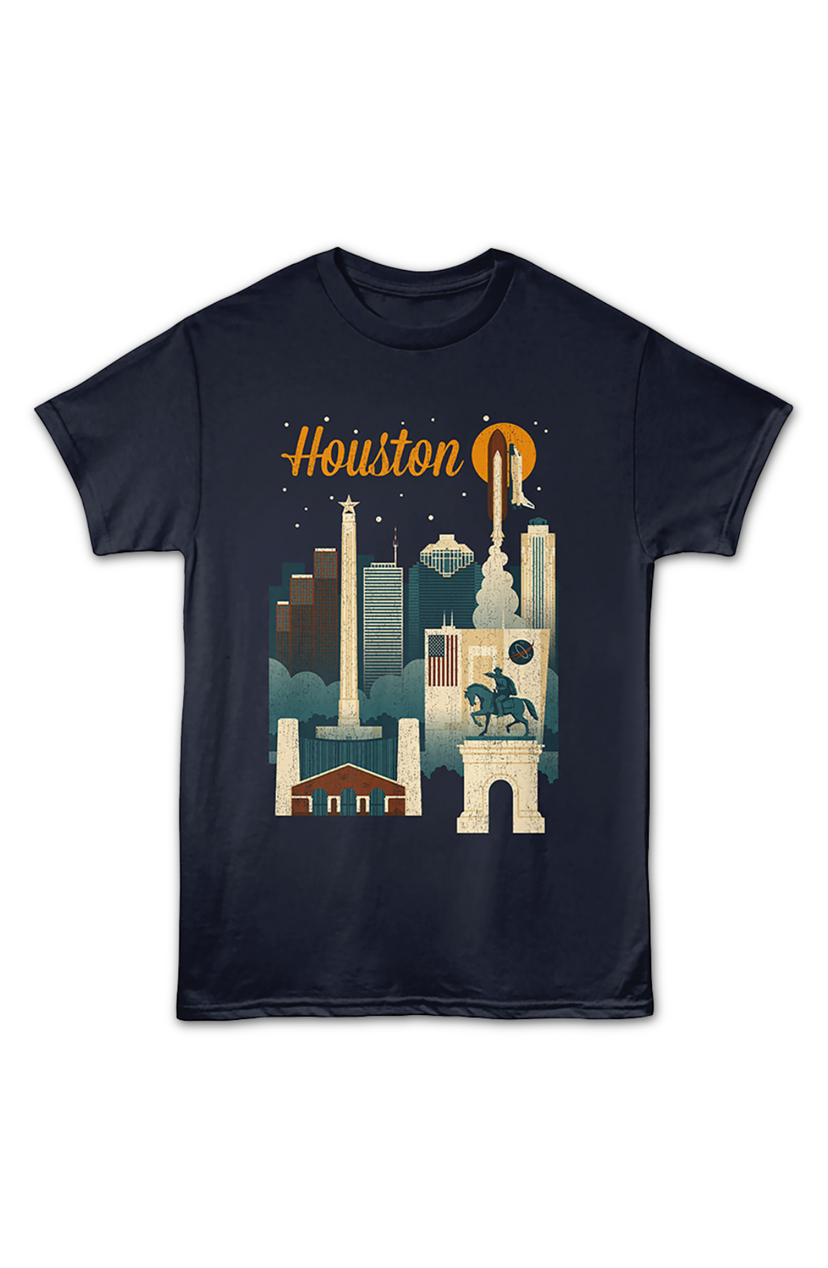 Space City Houston Texas T-Shirt product image 2