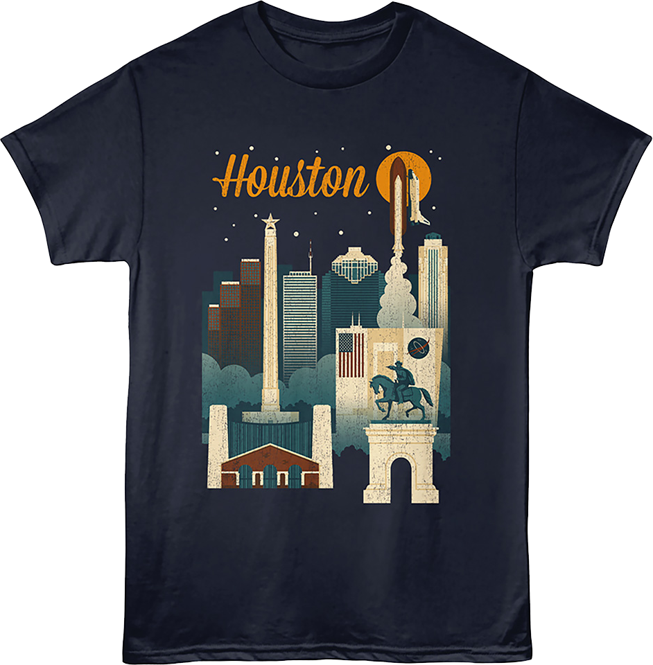 Space City Houston Texas T-Shirt product image 1