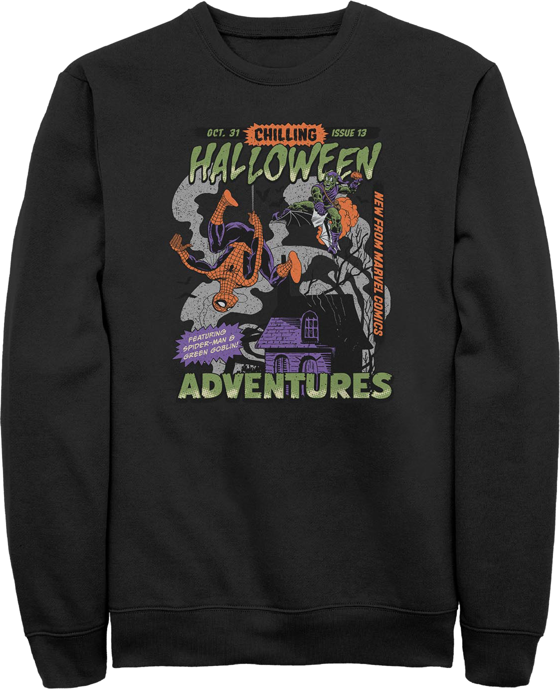 Spider-Man Halloween Adventures Marvel Comics Sweatshirt product image 1