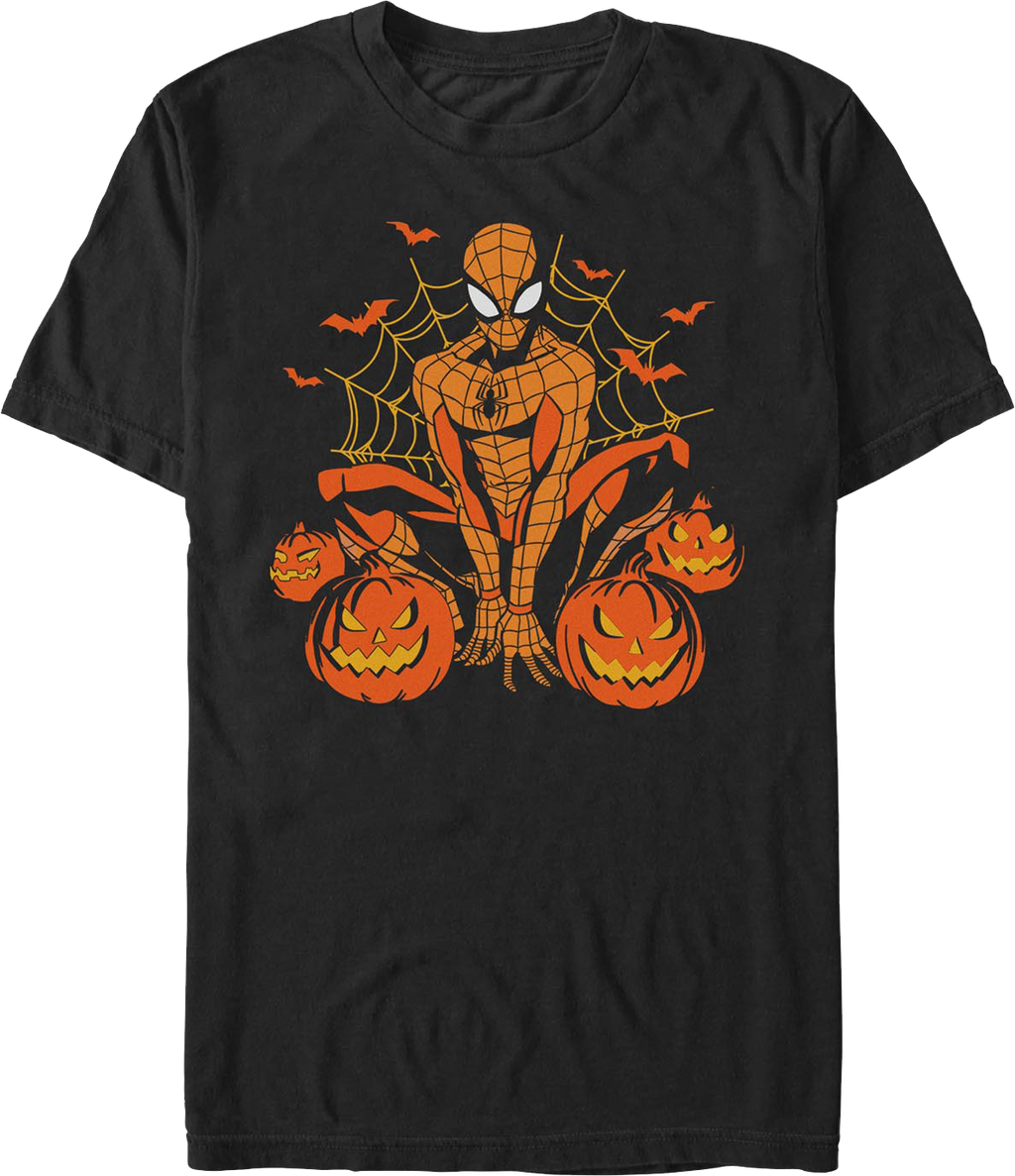 Spider-Man Jack-o'-Lanterns Marvel Comics T-Shirt product image 1