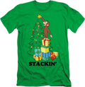 Stackin' Curious George Christmas T-Shirt product image 1