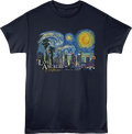 Starry Night Los Angeles California T-Shirt product image 1