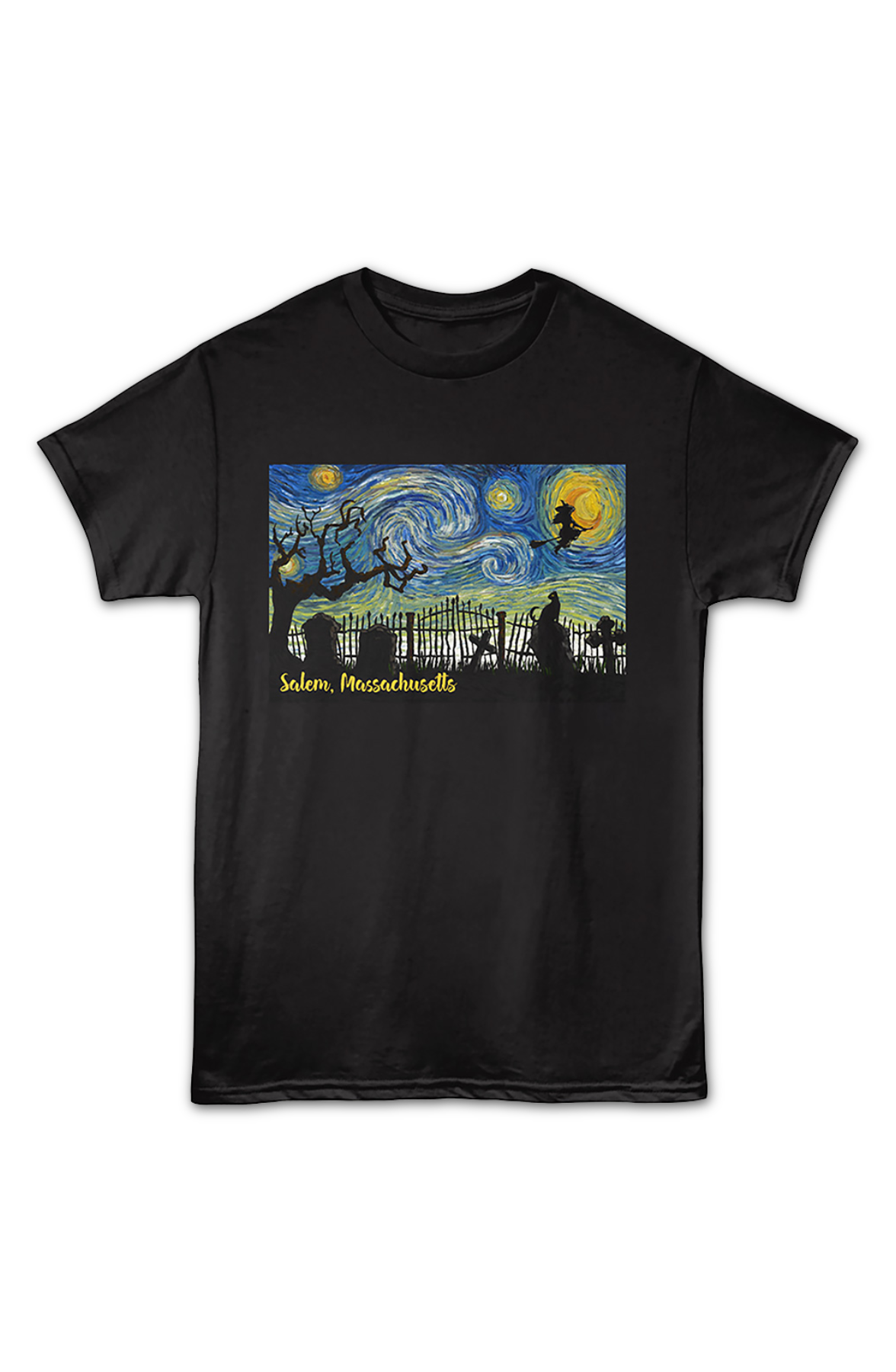 Starry Night Salem Massachusetts T-Shirt product image 2