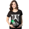 St. Patrick's Day Baby Skeleton Maternity T Shirt product image 1