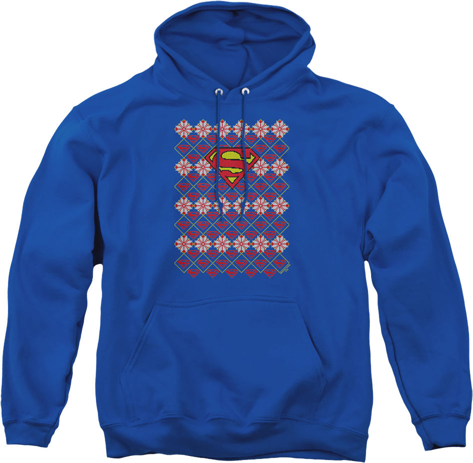 Superman Ugly Faux Knit DC Comics Hoodie product image 1