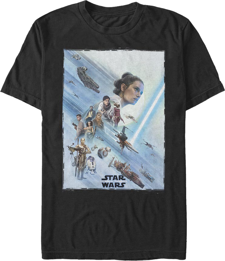 The Rise Of Skywalker Resistance Poster Star Wars T-Shirt