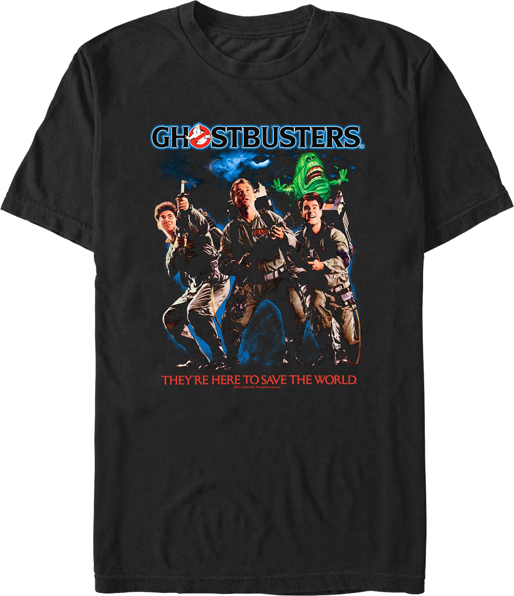 They're Here To Save The World Ghostbusters T-Shirt product image 1