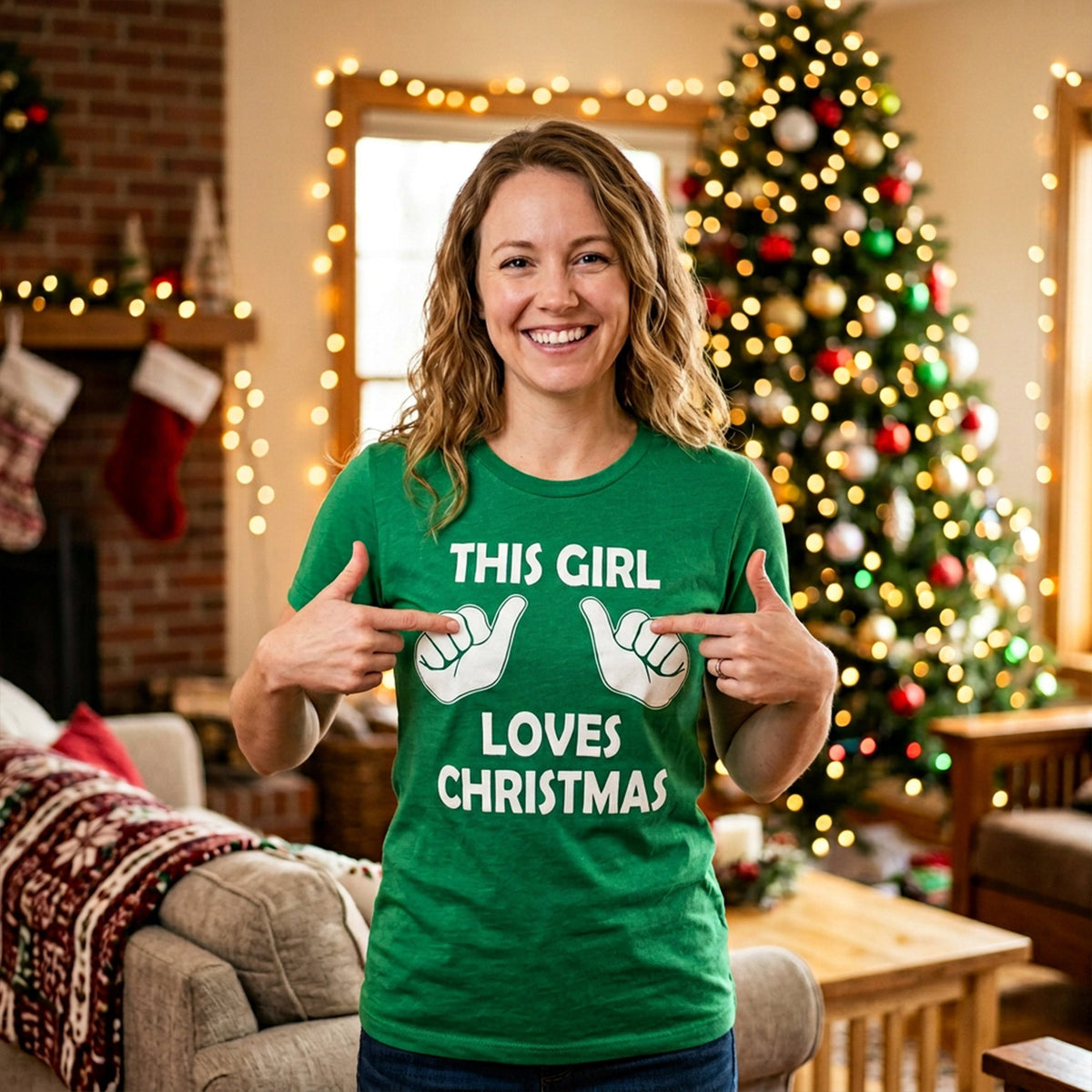 This Girl Loves Christmas Women's T Shirt product image 9