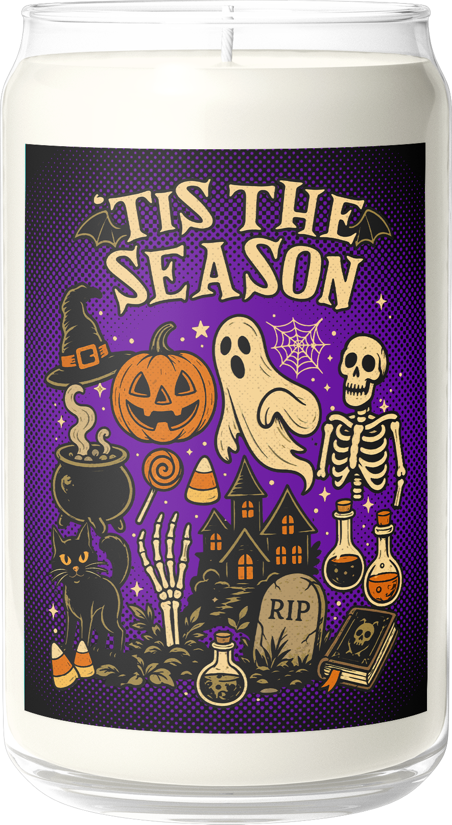 'Tis The Season Halloween Spiced Pumpkin Scented Candle