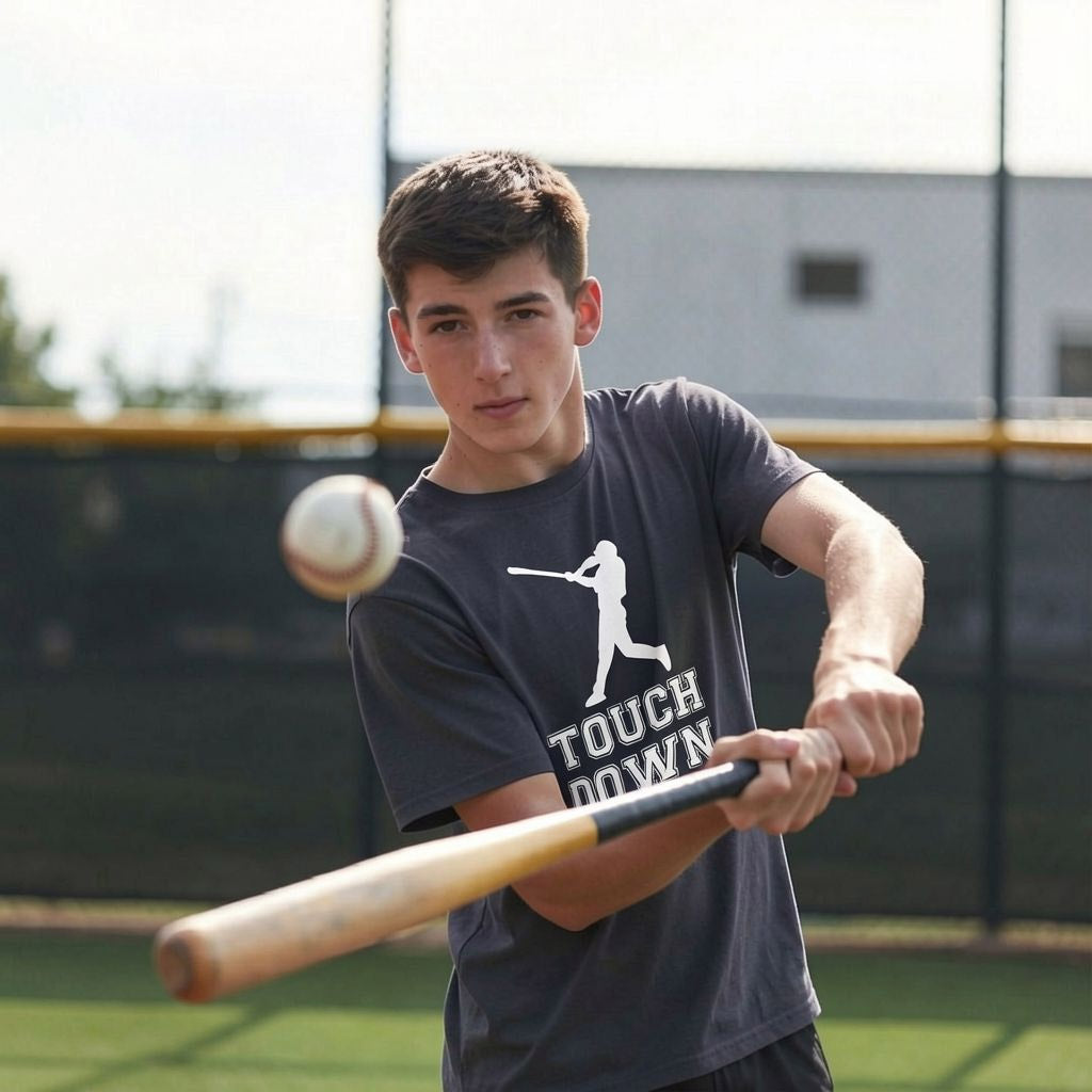 Touch Down Baseball Bat Men's T Shirt product image 2