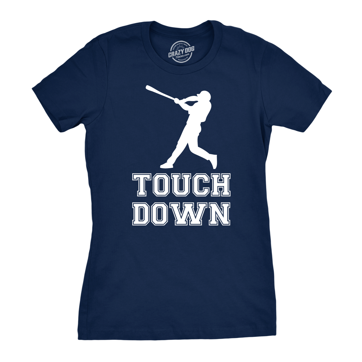 Touch Down Baseball Bat Women's T Shirt product image 4
