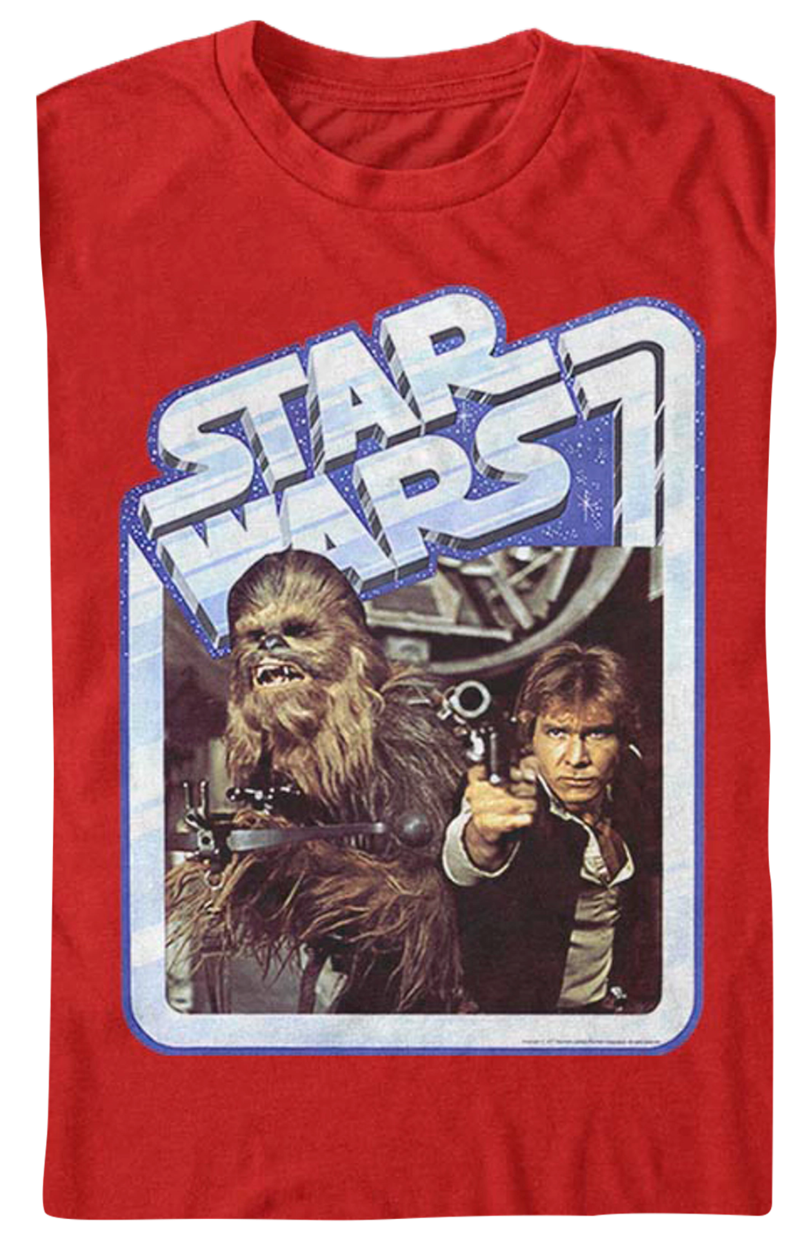 Vintage Chewbacca and Han Solo Star Wars T-Shirt product image 2