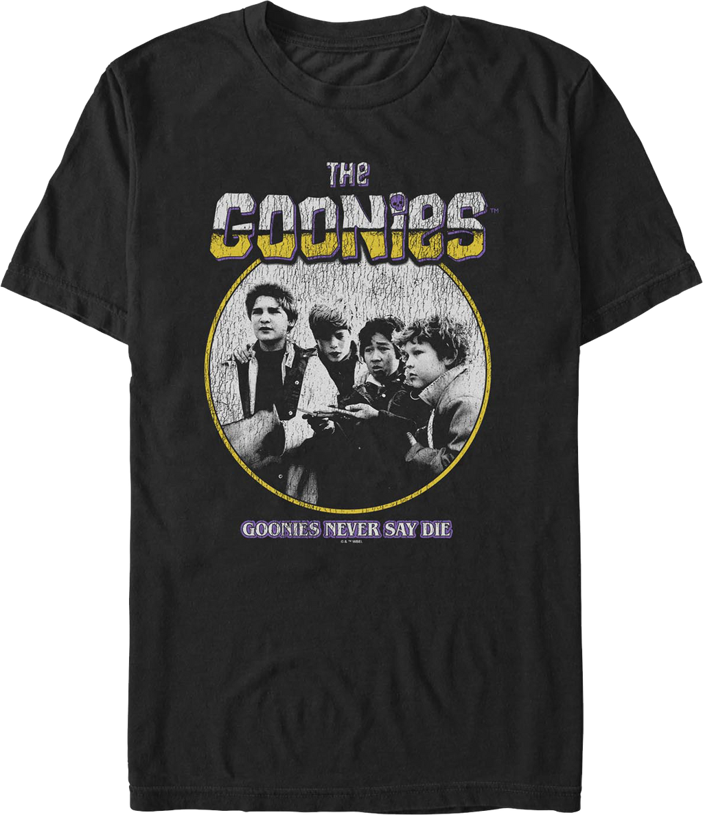 Vintage Never Say Die Photo Goonies T-Shirt product image 1