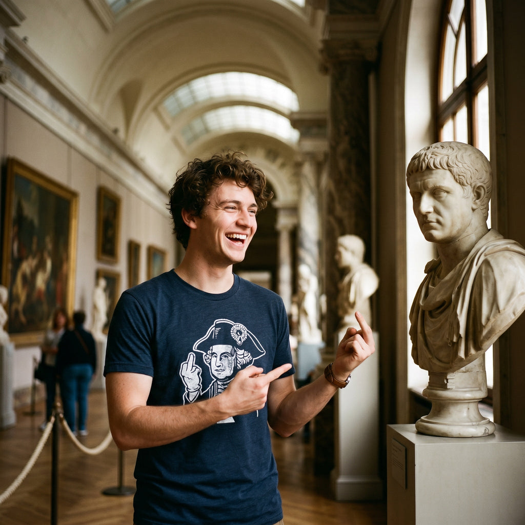 George Washington Middle Finger Men's T Shirt product image 4