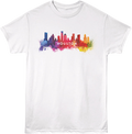 Watercolor Cityscape Houston Texas T-Shirt product image 1