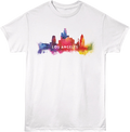 Watercolor Cityscape Los Angeles California T-Shirt product image 1