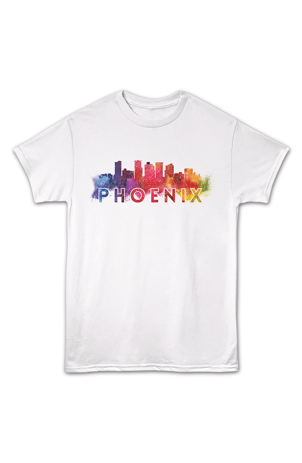 Watercolor Cityscape Phoenix Arizona T-Shirt product image 2