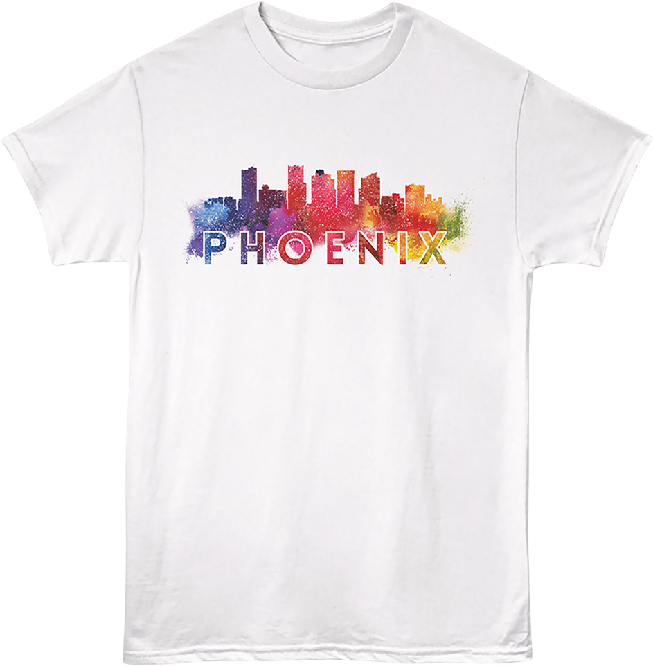 Watercolor Cityscape Phoenix Arizona T-Shirt product image 1