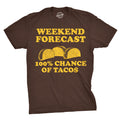 Weekend Forecast 100% Chance of Tacos Men's T Shirt product image 1