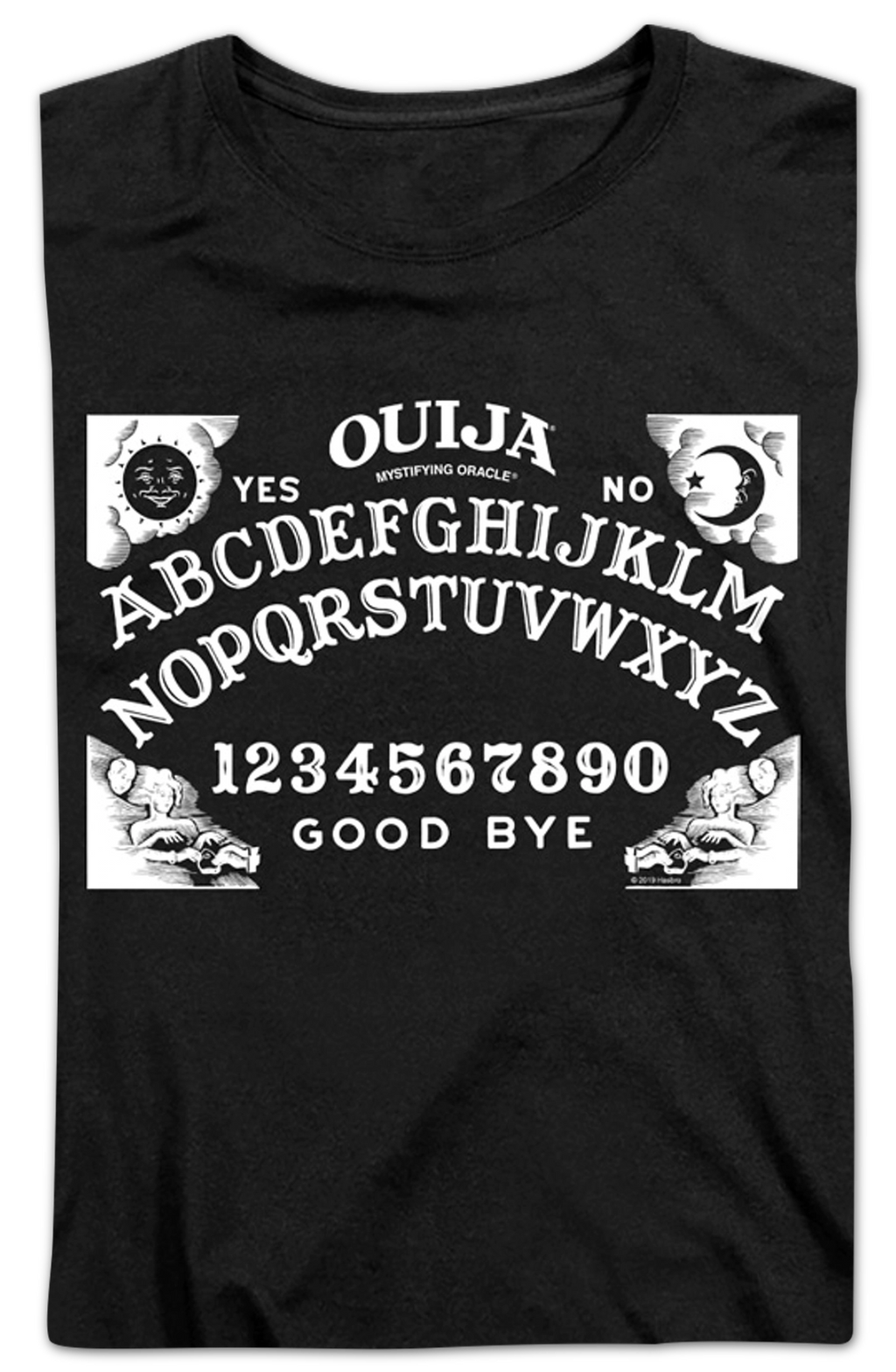 Womens Black Ouija Board Shirt product image 2