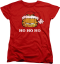 Womens Ho Ho Ho Garfield Christmas Shirt product image 1