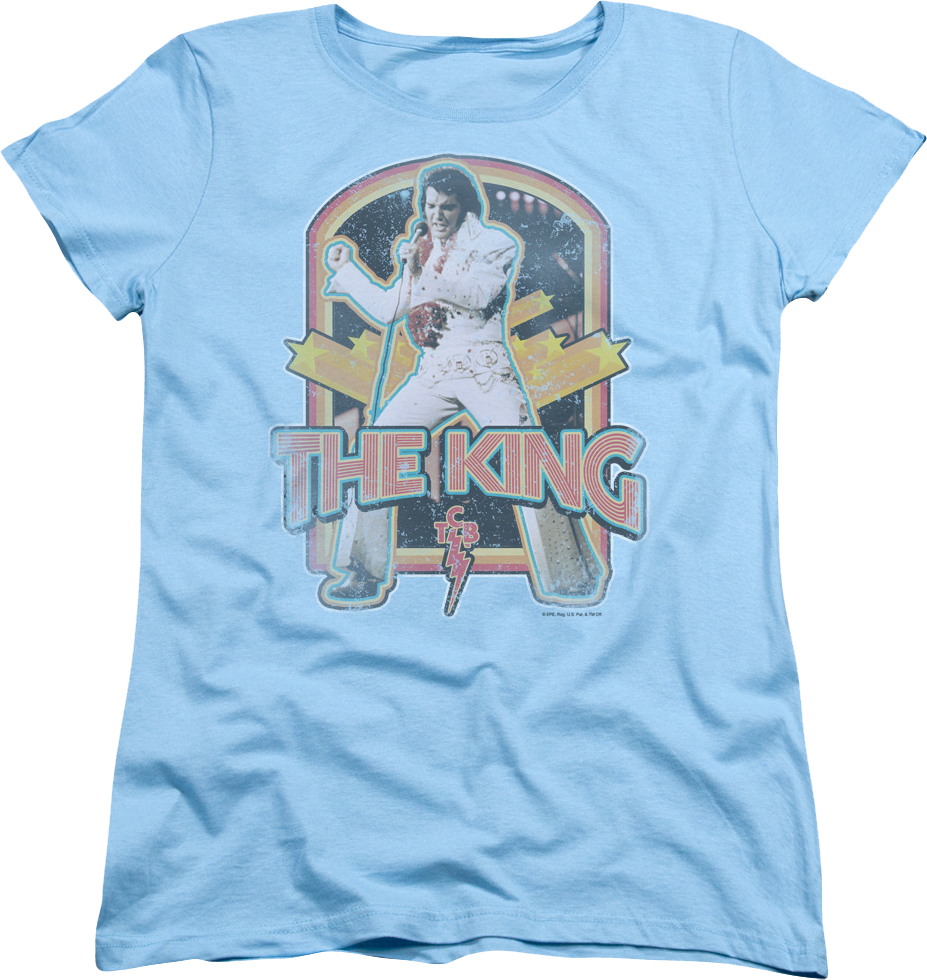 Womens Retro The King Elvis Presley Shirt product image 1