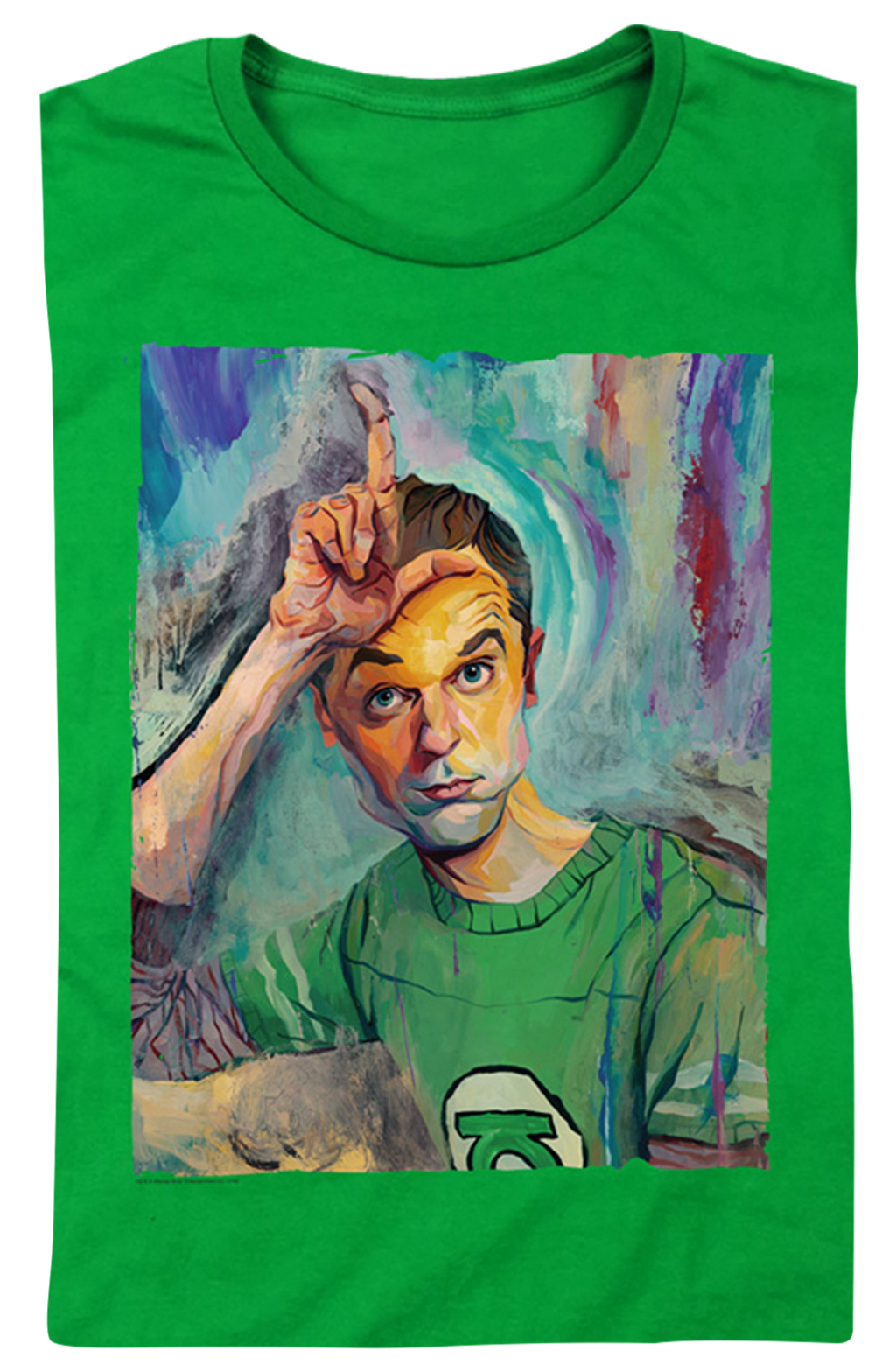 Womens Sheldon Painting Big Bang Theory Shirt product image 1