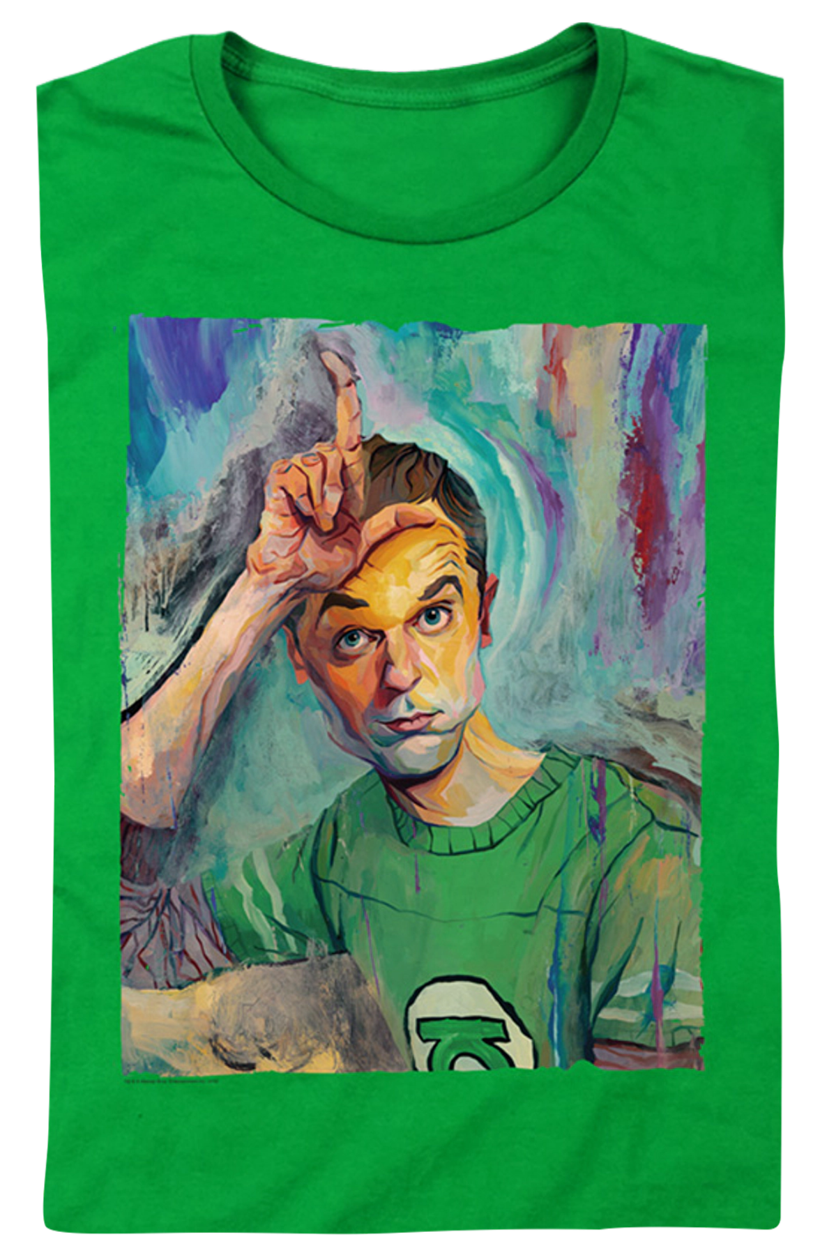 Womens Sheldon Painting Big Bang Theory Shirt product image 1