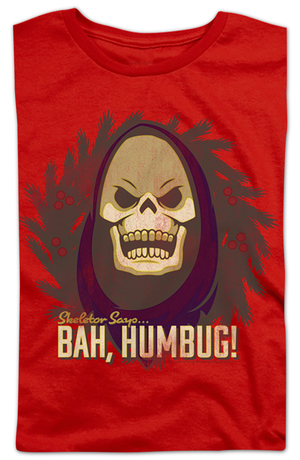 Womens Skeletor Says Bah Humbug Masters of the Universe