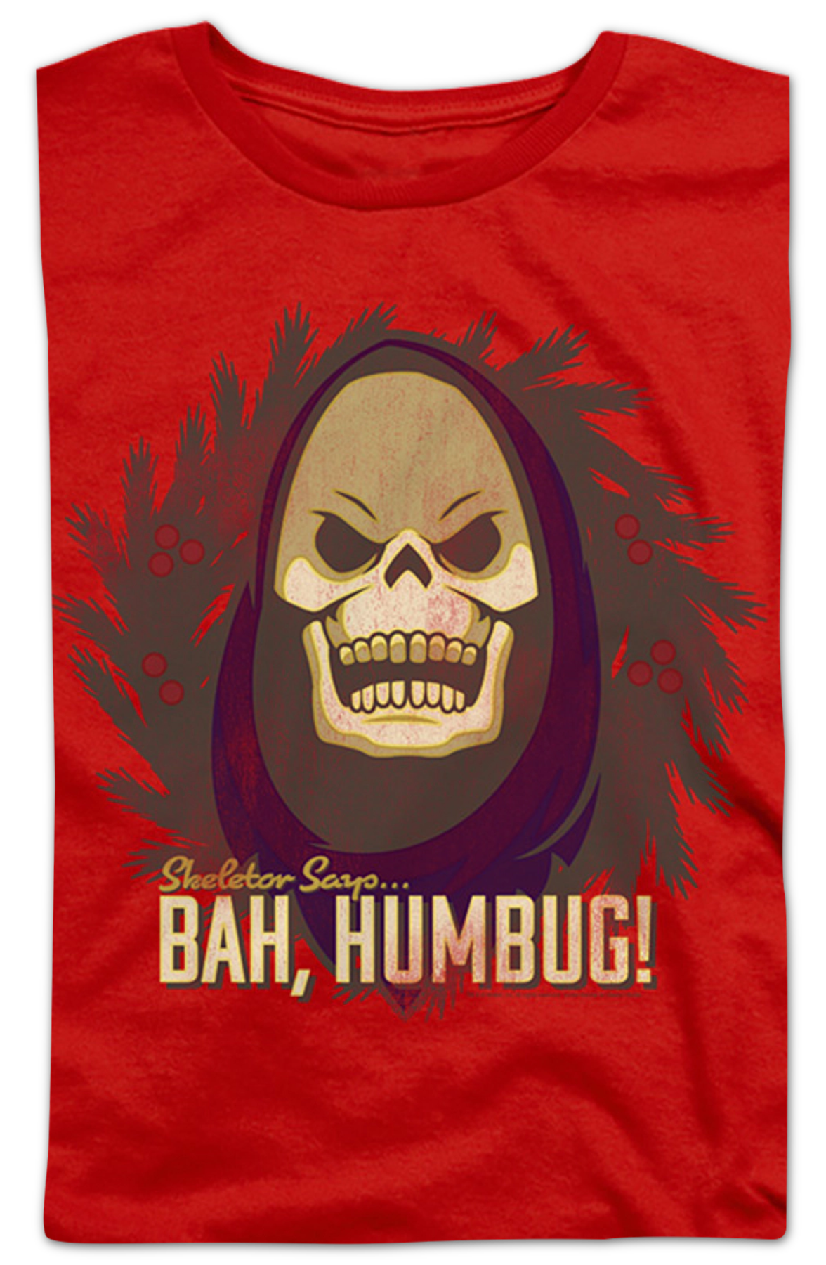 Womens Skeletor Says Bah Humbug Masters of the Universe