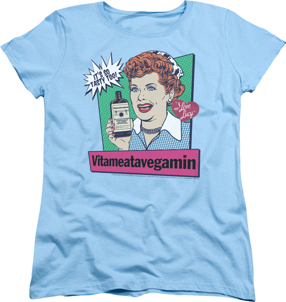 Womens Vitameatavegamin I Love Lucy Shirt product image 1