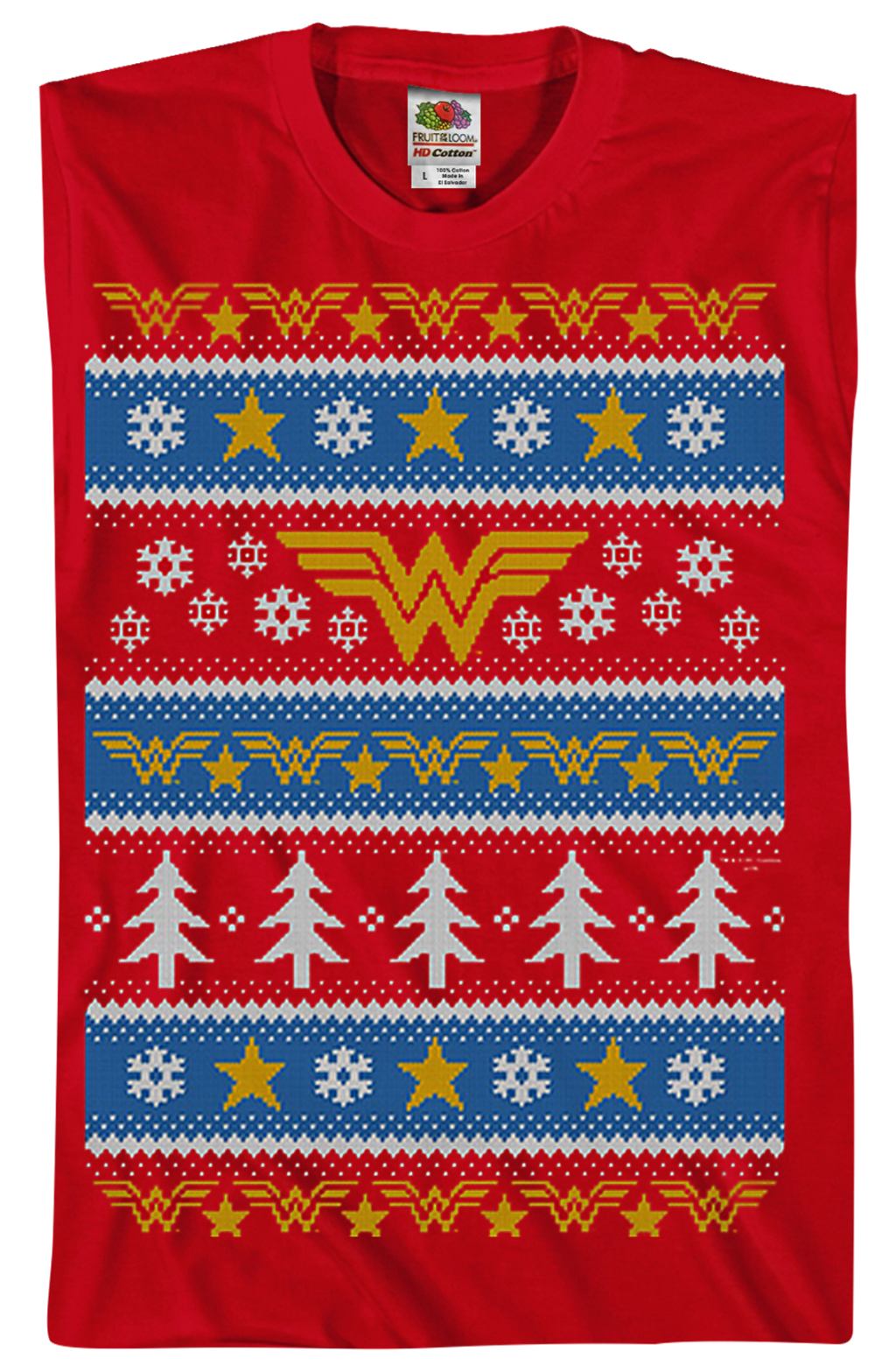 Wonder Woman Ugly Faux Knit DC Comics T-Shirt product image 2