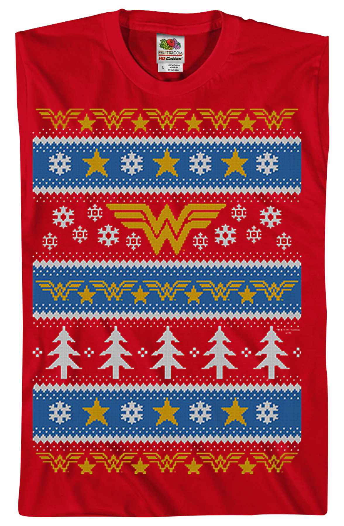 Wonder Woman Ugly Faux Knit DC Comics T-Shirt product image 2