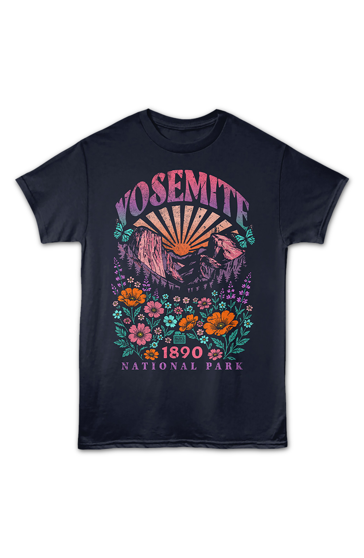 Floral Yosemite National Park T-Shirt product image 2