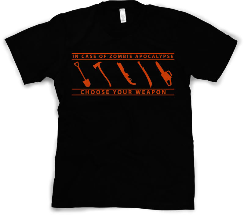 In Case Of Zombie Apocalypse Choose Your Weapon Men's T product image 7